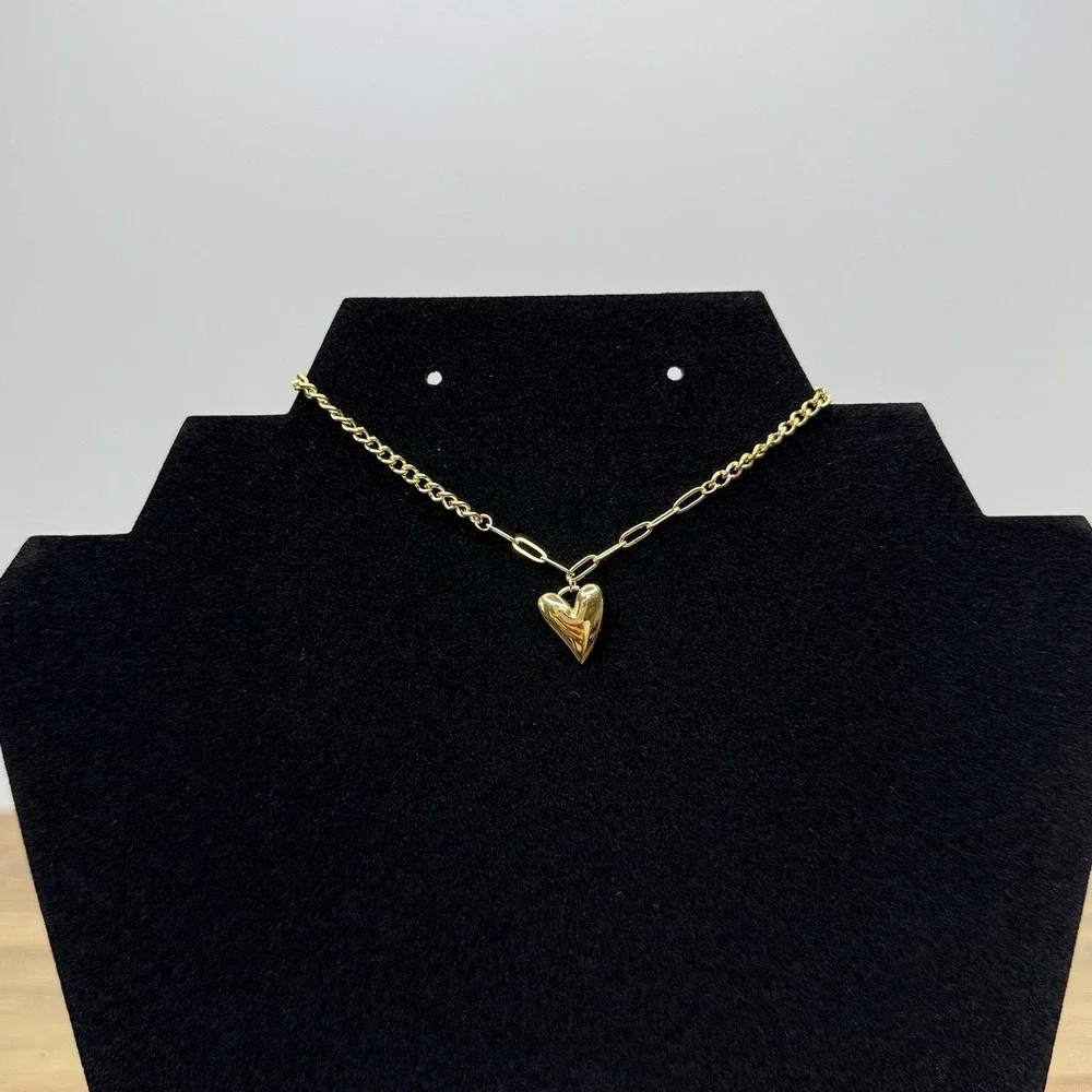 SLIDE JEWELRY 18K Gold Plated Heart‎ Bracelet Adjustable With Zirconia